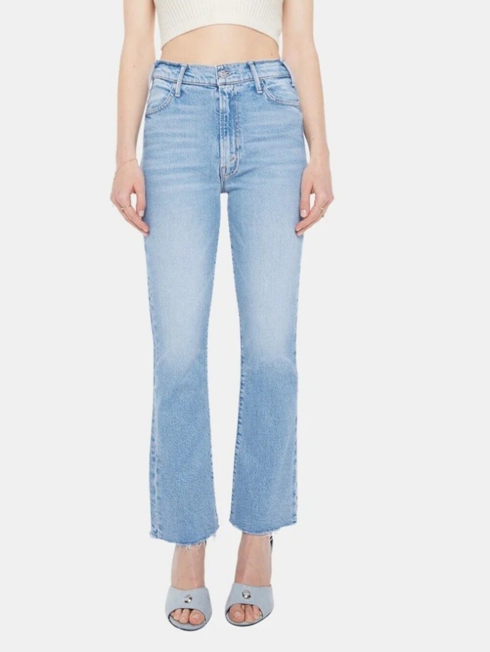 Mother Hustler Two Step Ankle Fray Size 32